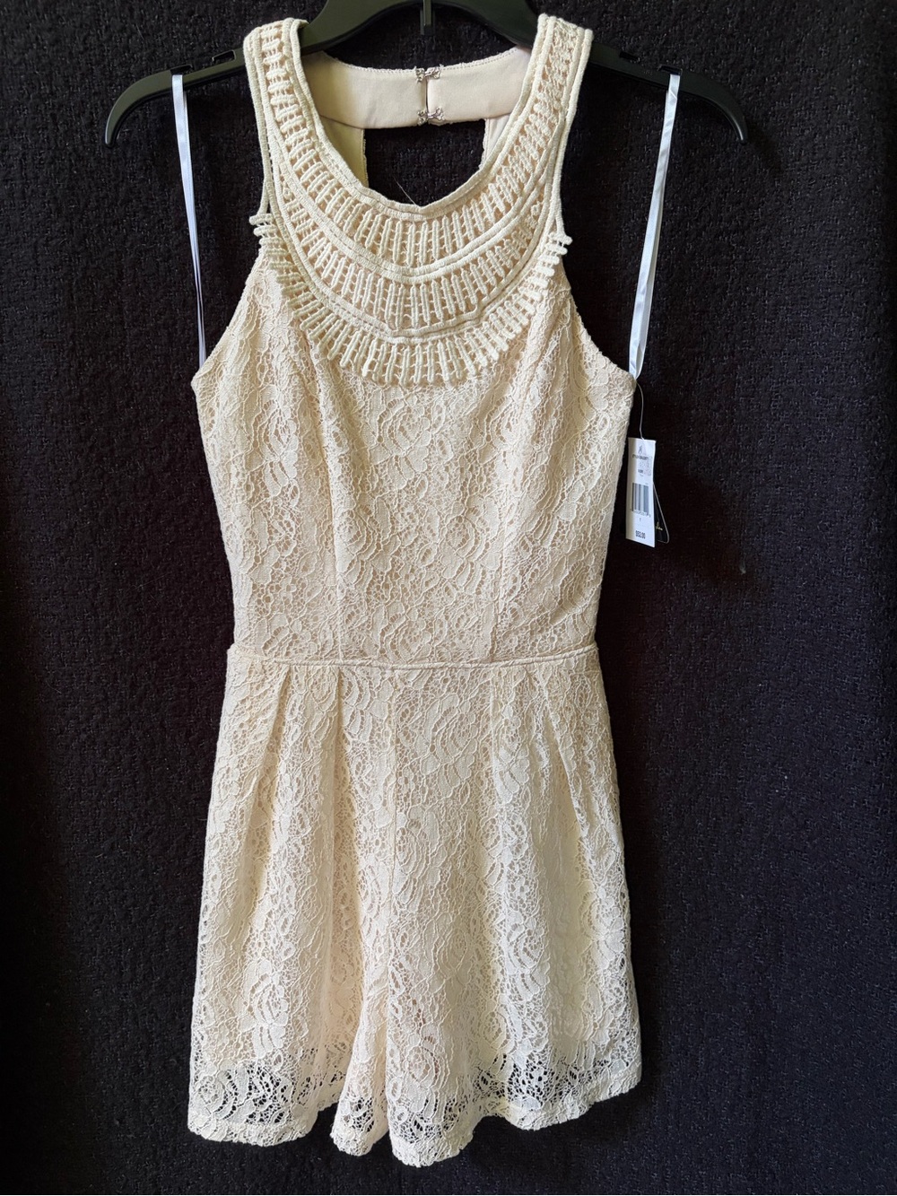 💕NWT CITY TRIANGLES WOMENS SIZE 1 IVORY LACE ROMPER